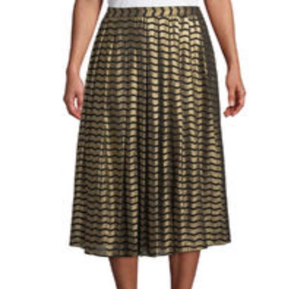 Michael Kors midi pleated skirt